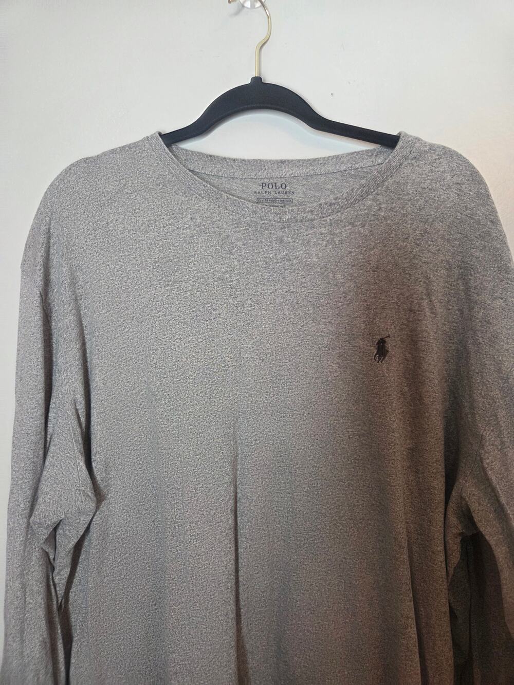 Polo Ralph Lauren Mens XL Gray Classic Fit Long Sleeve Crew